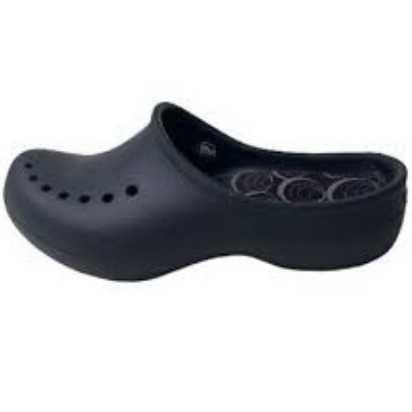 CROCS Shoes - CROCS BLACK COMFORT LINED SLIP ON WOMENS CLOGS